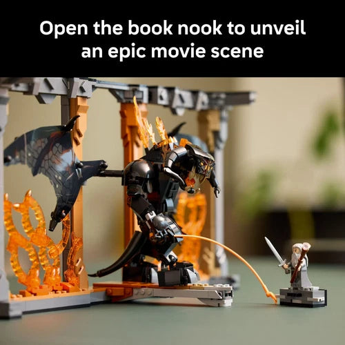LEGO Icons The Lord of the Rings: Balrog Book Nook Bookshelf Decor Kit for Adult