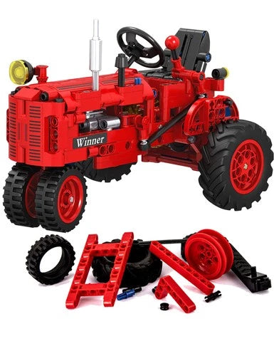 Gynthias 1/12 Classic Farm Tractor Toys Building Blocks Set Endless Fun for Kids