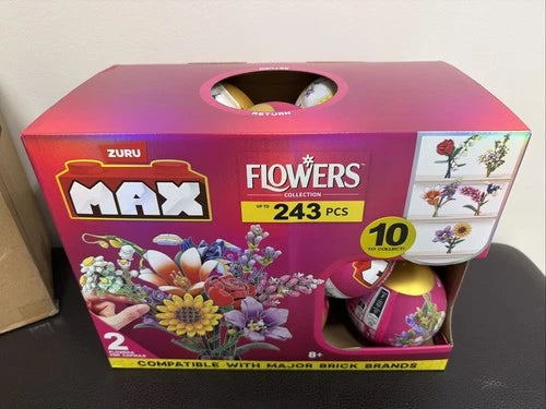 Brand New - Zuru Adult Buildable Toys MAX Flowers Full Case Lot of 15 Ball