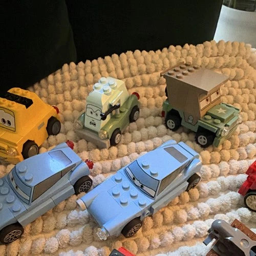 MEOW Cars Bulk Lot Vehicles Printed Lightning McQueen Mater Multicolor