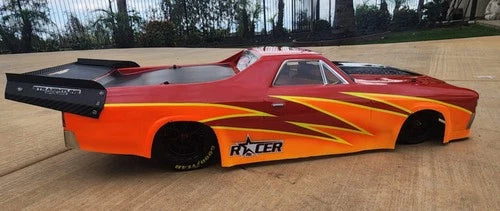 Racer RC by Andy’s Chevy El Camino Body w/ Protective Film .040 CLEAR Drag SCT R