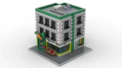 Grocery Store Apartment Complex Unbuilt Kit Interlocking Block Kit, Read Below