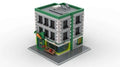 Grocery Store Apartment Complex Unbuilt Kit Interlocking Block Kit, Read Below