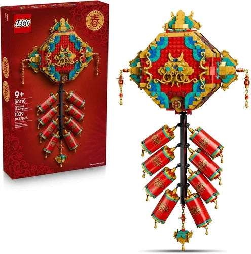 LEGO® Spring Festival Fortune Firecracker Wall Art 80118