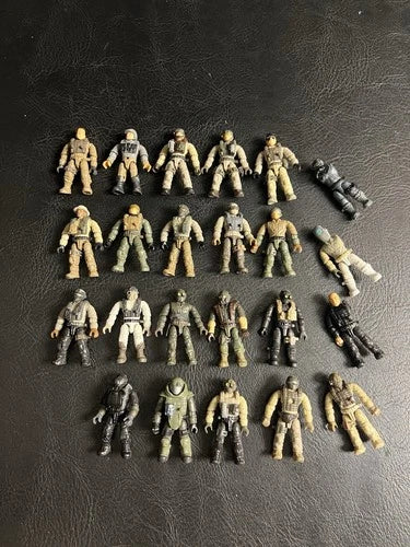 Mega Bloks Construx Call of Duty 23 Lot Military Soldier Figure *4 Missing Parts
