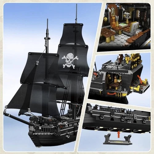 Pirate Ship Building Blocks Set - Compatible with Most Major Brands, Fun for Kid