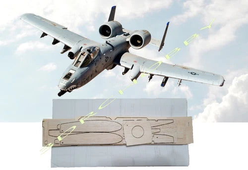 A-10 Thunderbolt 44" Wingspan RC Airplane Kit Laser Cut Balsa & Ply Short Kit