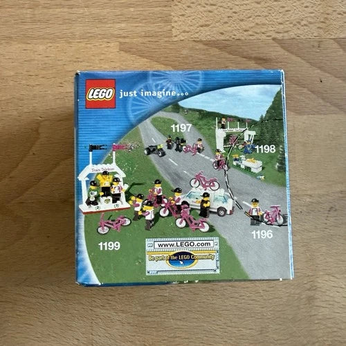 LEGO 1196 Town Biker with Bicycle German Telekom Race Cylist Pink New Sealed