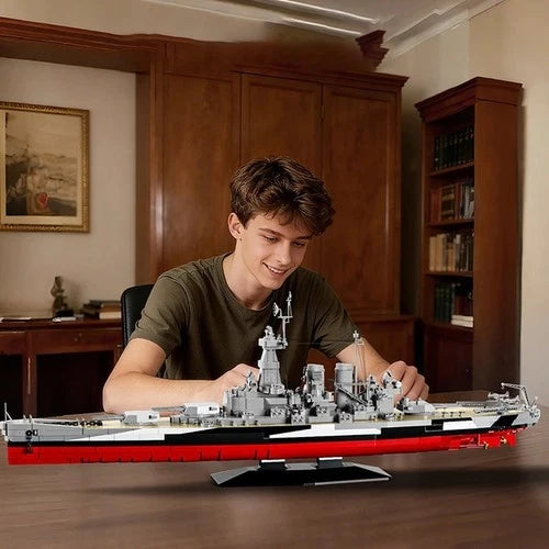 North Carolina Battleship Building Blocks Warship Model birthday gift 2662 pcs