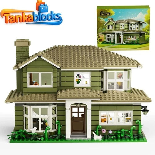 MOC Dunphy House Family Building Blocks Set Modern Architecture 1176 pcs