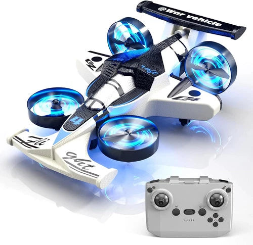 Remote Control Airplane Car Toys for Kids Ages 4-6-8-10-12, 2-In-1 Foam RC Plane