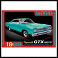 1969 Plymouth GTX Hardtop Model Kit 1:25 Scale Classic Car Building Kit
