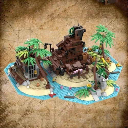 MOC-117866 Pirate Island Barracuda Bay 952pcs Building Blocks Toy Set