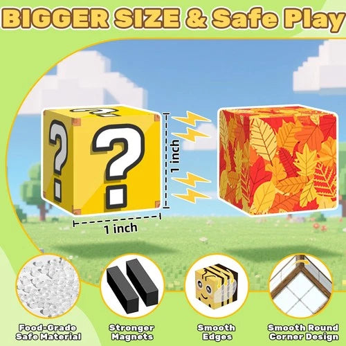LionFuny 200PCS Magnetic Blocks,Magnetic Building Blocks Stacking Toys,Magnet