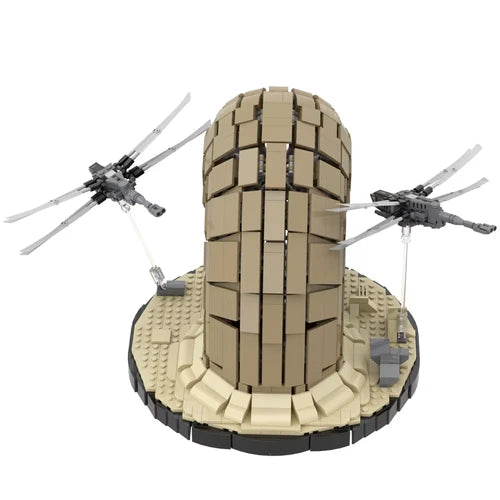 New 1724pcs Dune Sandworm & Ornithopter Building Blocks Scene Model Set Toy Gift