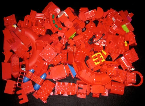 Bundled Lot DUPLO Bricks & Blocks RED