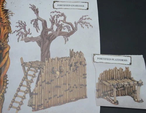 Warhammer AoS Fortified Gnarloak w/DragonSkull Buildings Terrain Kill Team 40k