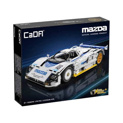 1:10 Mazda 787B Technical Racing Car C42 Sports Car Model Building Blocks City E