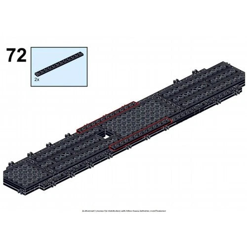 Modubrix MOC-117012 RC Train Locomotive with Power Functions 1203 Pieces