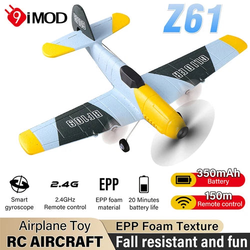 Z61 RC 2.4G 2CH / 3CH Fixed Wing Plane Model Electric RC Airplane Child Toys