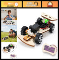 Wooden Racing Car STEM Kit for Kids 8-14, Remote Control Model Building Toy, Edu