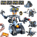 Changeable LED Eyes Robot Building Set- 5 in 1 Remote & App-Controlled Roboti...