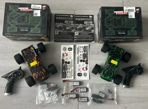 2/Two/Twins HAIBOXING 1:18 18859 4WD RC Off Road Trucks New Open Box L363 Bundle