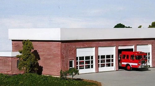 Summit FS-001 1/87 Modern City Fire Station Model Kit