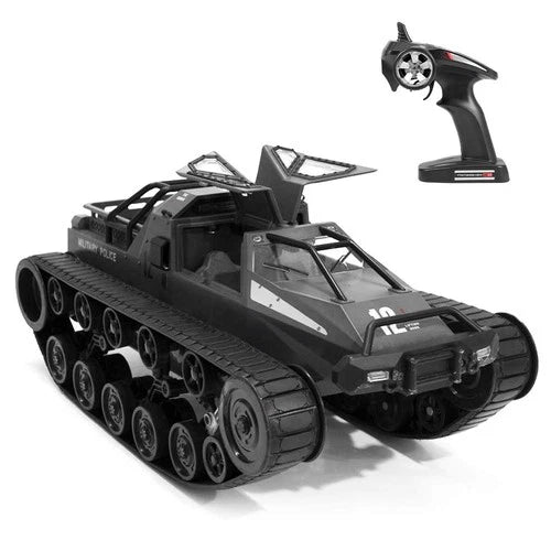 RC Tank Car, 1/12 Scale 2.4GHz Remote Control Rechargeable Tank for Kids, 360° R