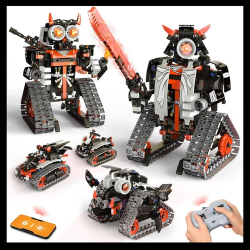 Opmind 5-in-1 STEM RC Robot Building Kit 443PCS Remote Control Ages 8-13