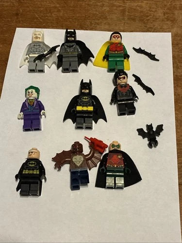 LEGO Minifigure DC Batman Figures Lot of 9