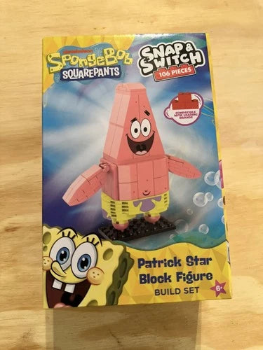 Complete Set of 5 Spongebob Squarepants Snap & Switch Block Figure Build Set NEW
