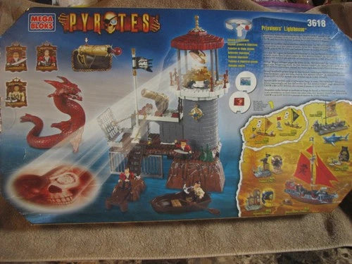 Mega Bloks Pyrates Privateer's Lighthouse 3618 New in sealed box