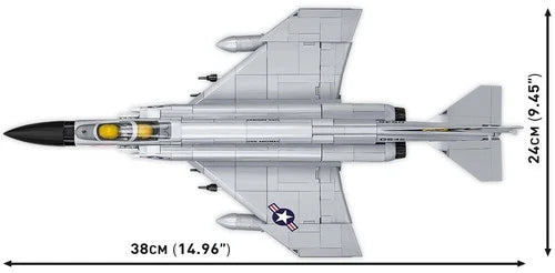 COBI F-4 Phantom II Aircraft Carrier Model Plane Building Block Set # 5897