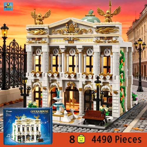 Royal Opera House Modular Building Blocks 4490 PCS Architecture Bricks Set Gift