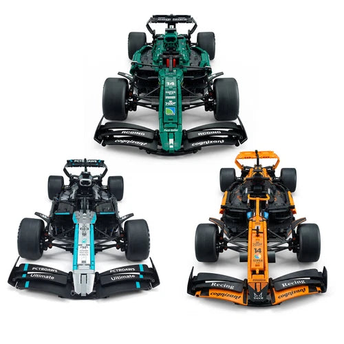 Technic 1:8 Pearl Paint F1 RaceCar Building Blocks Set MOC Collectible Boys Gift