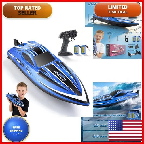 AotoParts RC Boats Kids And Adults, 35KM/H High Speed Remote Control Boat Pool