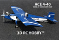 Ace 4-40 57" Wingspan RC Airplane Kit Laser Cut Short Kit + Plans