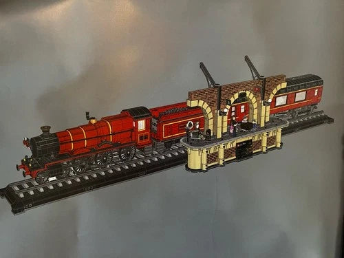 Magic School Steam Train Building Block Set 5129 PCS No Box Display Model Gift