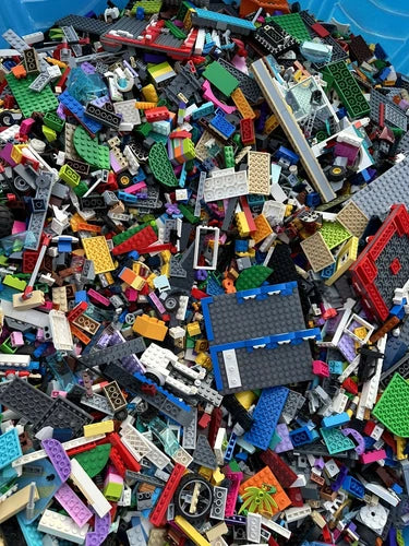 MEOW 20 lbs Pounds Random Parts Pieces Building Plates Blocks Washed Bulk Lot.