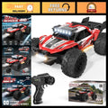 High-Speed 4WD Remote Control Car 30+KPH, 1:18 RC Monster Truck, 2 Batteries & L