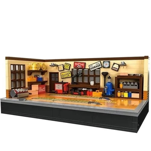 MOC Vintage Garage Building Block Model Kit Toy Gift 750 Pcs