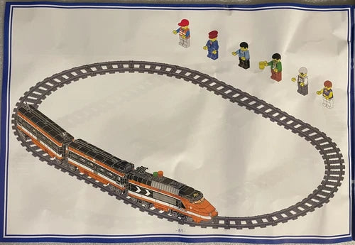 KAZI #KY98223 - Passenger Train Set - Building Block Set