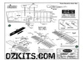 RC Airplane Laser Cut Short Kit Top Flite Combat Cat Control Line 40 in WS