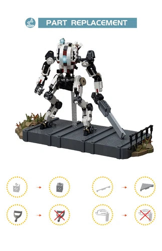Ronin-Class Mech Robot Scout Defender Model 1228 Pieces Building Kit
