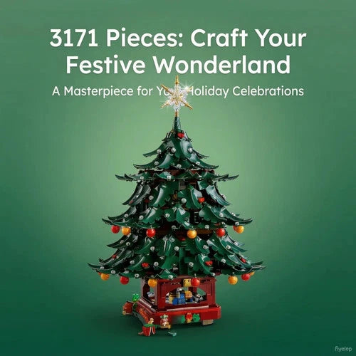 3171 Pcs Christmas Building Blocks Santa Claus Family Christmas Tree Model