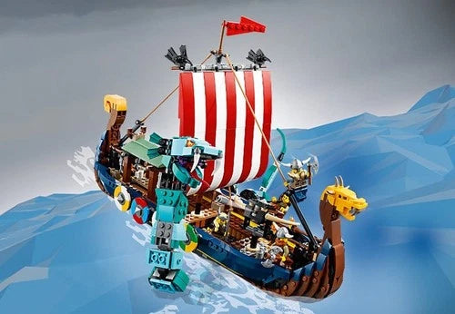NEW SEALED CONTENTS NO BOX! MEOW 31132 Viking Ship & Midgard Serpent 100%