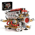 Motorized V12 Engine Model Kit – 620-Piece Mechanical Building Set for Adults