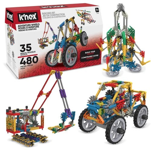 K'NEX - Adventure Wheels Building Set - 480 Pieces‚ STEM Building, Creative