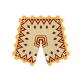 LEGO 10354 - Cloth Tent / Roof Pyramid with Zigzag Lines & Diamonds Pattern